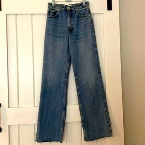 Zara jeans size 6 high-rise straight